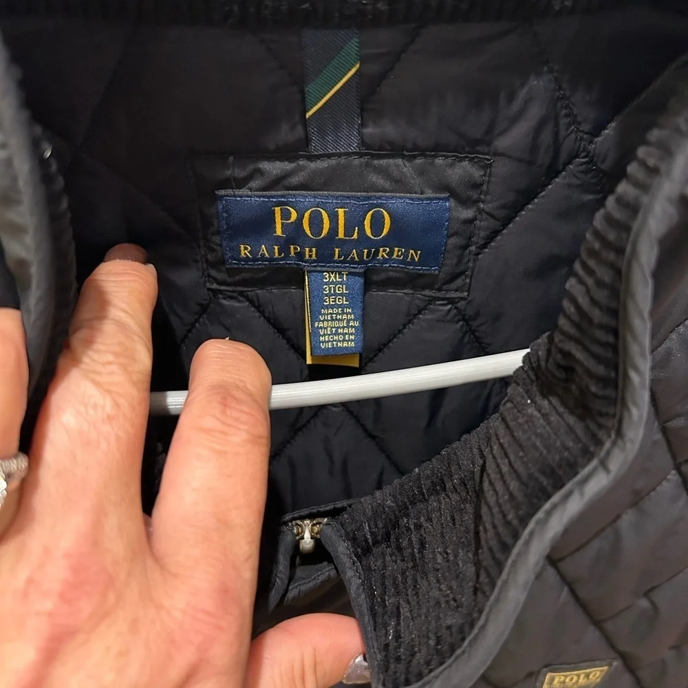 Ralph Lauren Polo Men's Quilted Black Vest